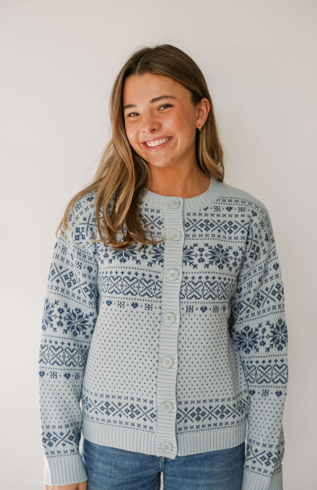 Snowflake Cardigan Frost