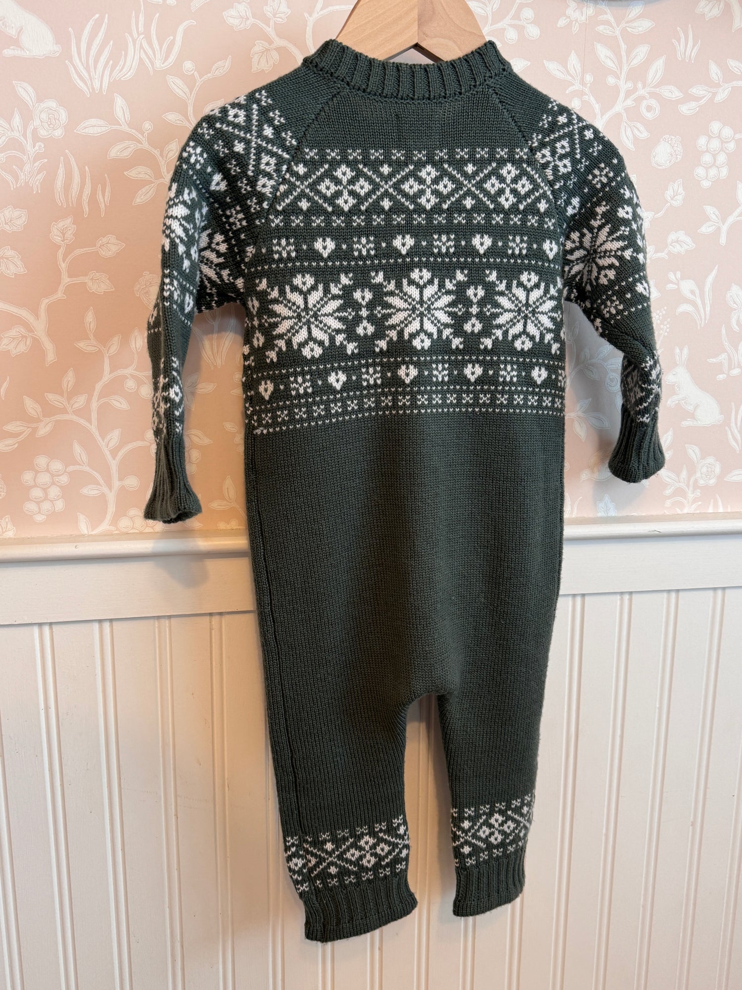 Hunter green suit 6-12 (FINAL SALE)