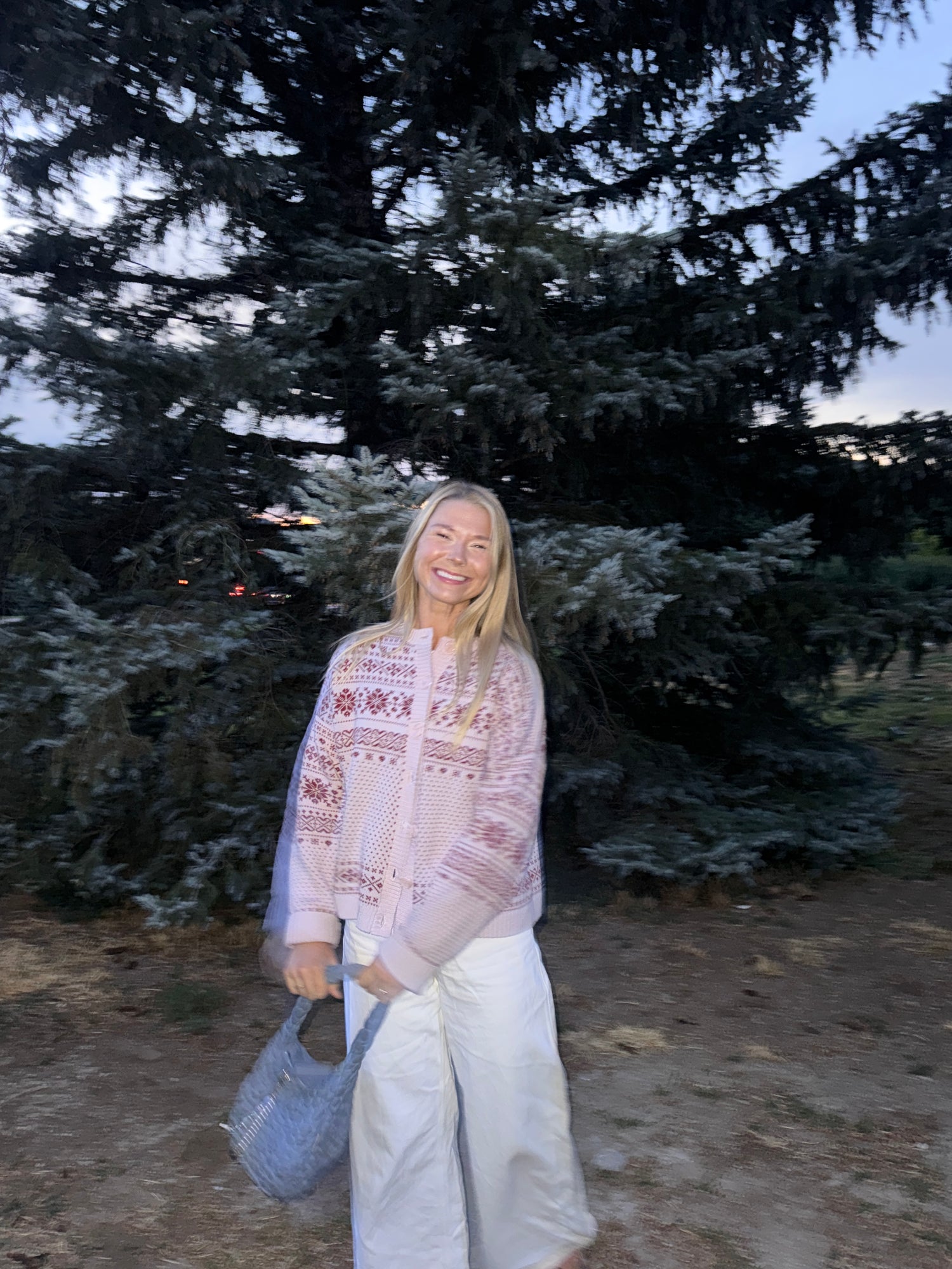 Snowflake Cardigan Lilac