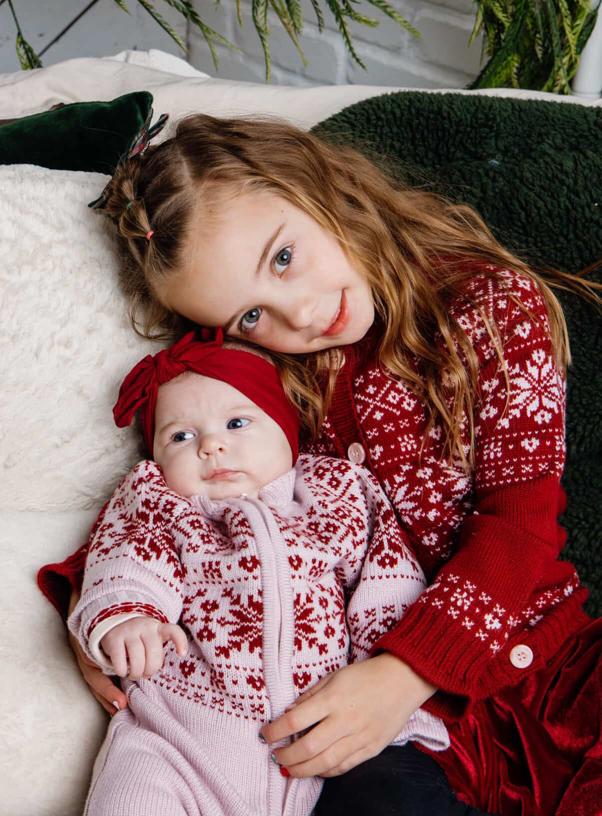 Wool cardigan snowflake