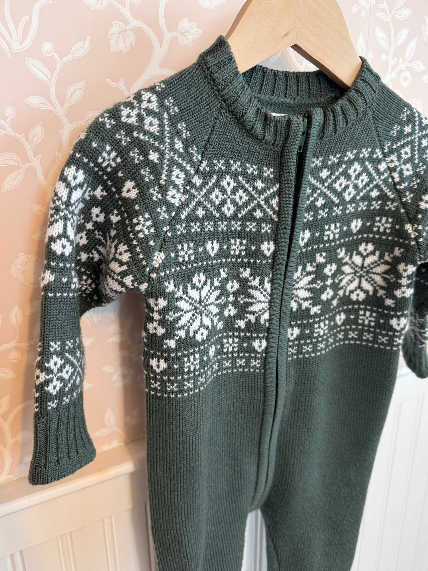 Hunter green suit 6-12 (FINAL SALE)