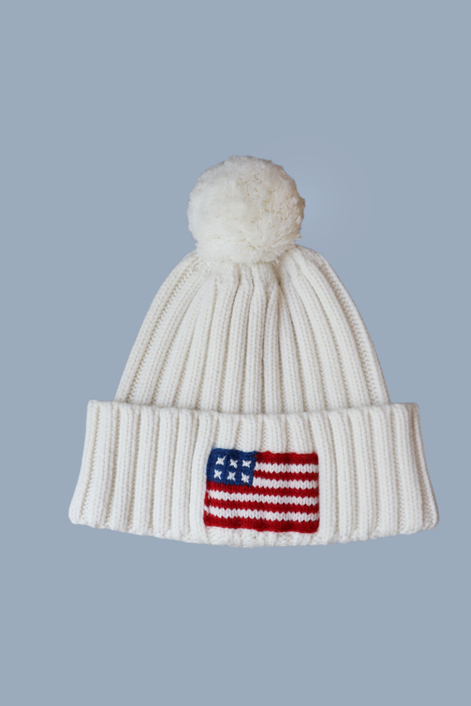 Wool flag beanie