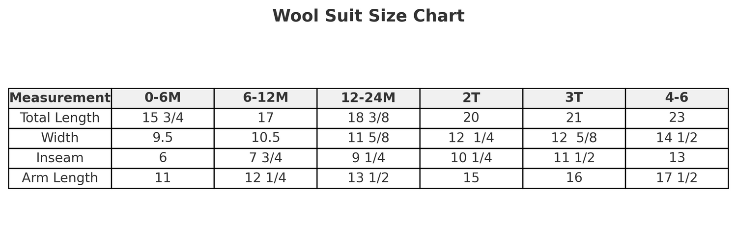 Wool Suit Snowflake